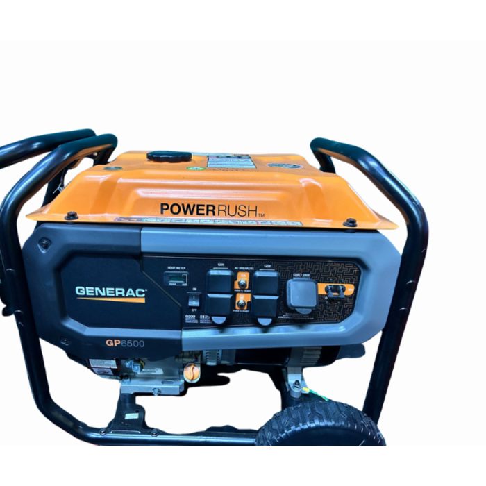 GENERAC IND4232 GENERATOR/GENERAC 6500WATTS GP6500 RECOIL START ONLY 110/220VOLTS 7672