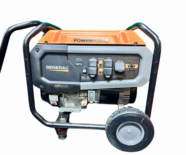 GENERAC IND4232 GENERATOR/GENERAC 6500WATTS GP6500 RECOIL START ONLY 110/220VOLTS 7672