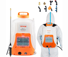 VEVOR IND5909/ VEVOR  BATTERY POWERED BACKPACK SPRAYER 4 GALTANK 0-90 PSI 12V-8AMP