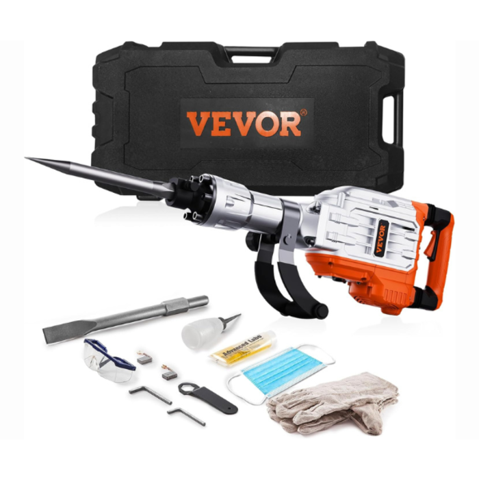 VEVOR IND5910/ VEVOR DEM JACK HAMMER CONCRETE BREAKER 3500W ELECTRIC 2 CHISEL BITS
