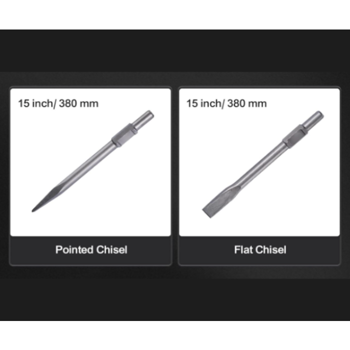 VEVOR IND5910/ VEVOR DEM JACK HAMMER CONCRETE BREAKER 3500W ELECTRIC 2 CHISEL BITS