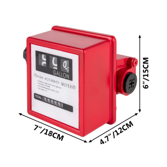 VEVOR IND5882//VEVOR MECHANICAL FUEL METER 20 GPM FUEL FLOW