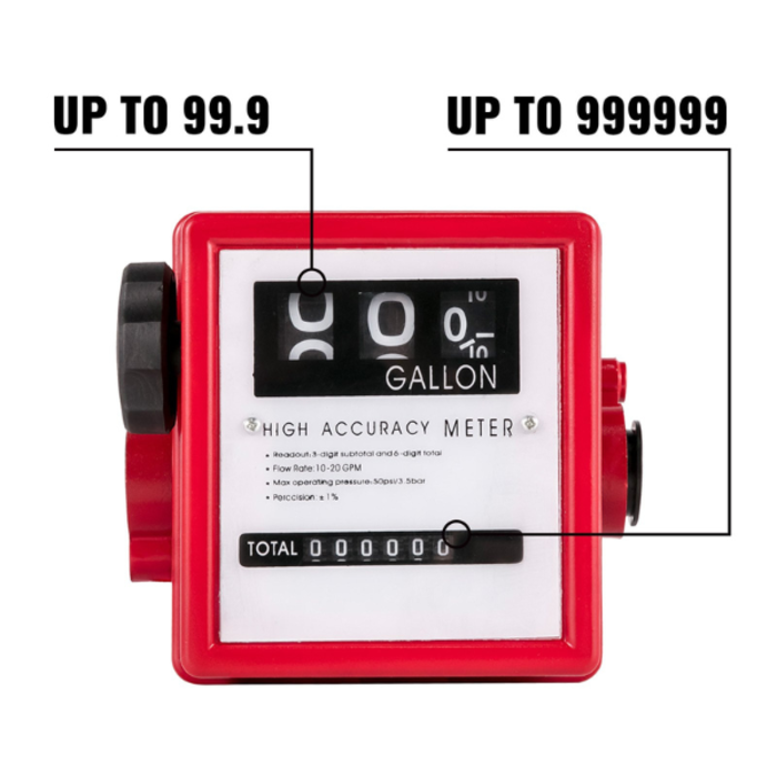 VEVOR IND5882//VEVOR MECHANICAL FUEL METER 20 GPM FUEL FLOW