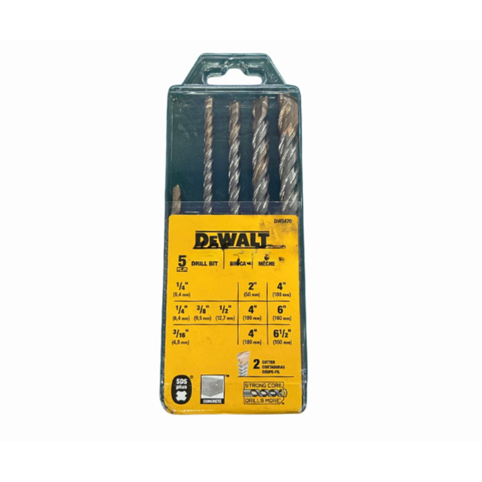 DEWALT HAR9568 5PC SDS + DRILL BIT SET DW5470