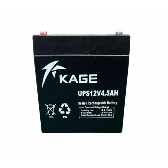 KAGE ELE6537 UPS BATTERY 12VOLT 4.5AMP--10PC PER BOX