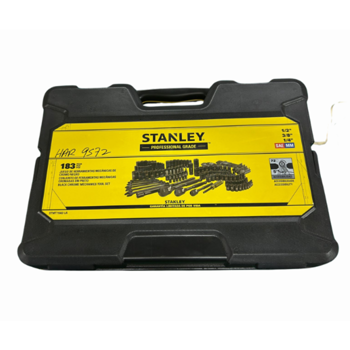 STANLEY HAR9572 183PC BLACK CHROME MT SOCKET SET STMT71662-LA