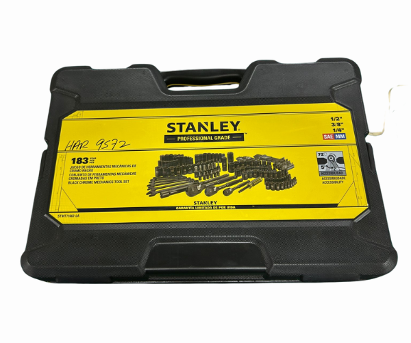 STANLEY HAR9572 183PC BLACK CHROME MT SOCKET SET STMT71662-LA