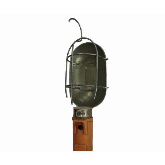 ELE9044 MEDIUM DUTY METAL GUARD WORK LIGHT WITH 1 FT CORD AND POLARIZED PLUG