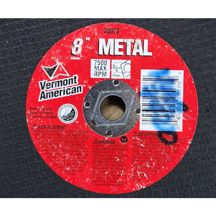 HAR7420 BLADE/CUT OFF- METAL 8"