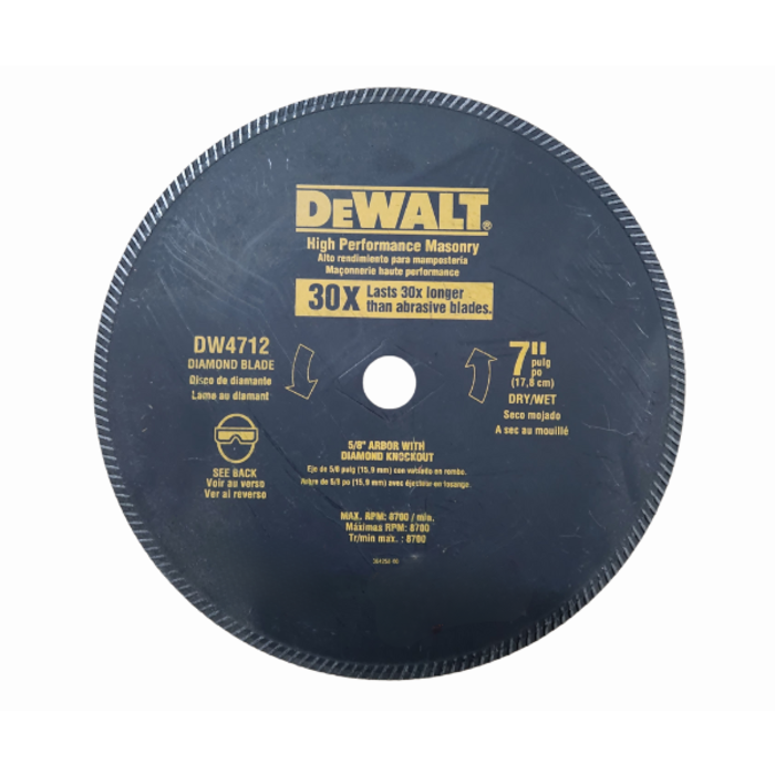DEWALT HAR7828 BLADE/DIAMOND -DRY CUT 7"