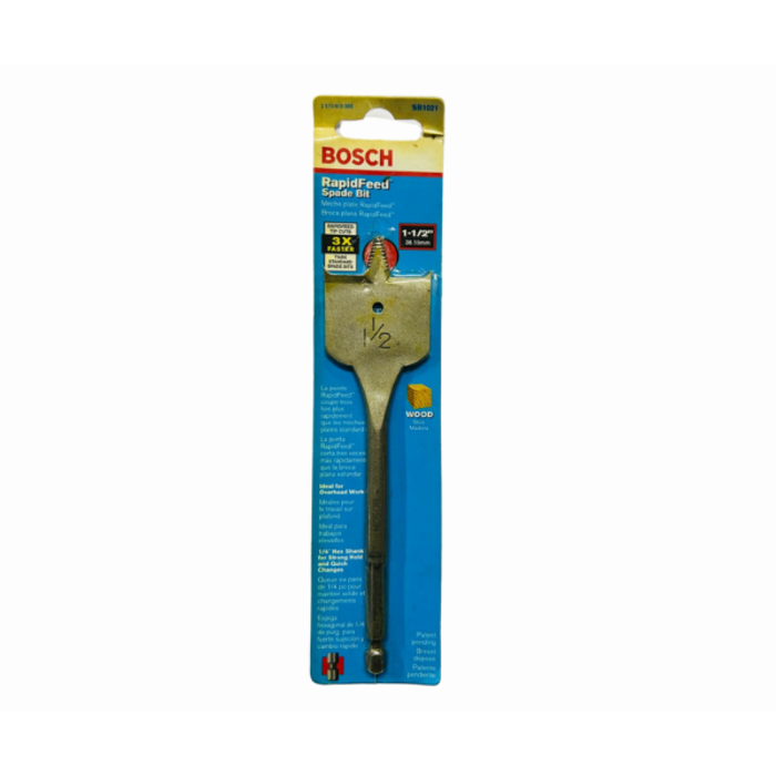 BOSCH HAR3444 BITS/SPADE-WOOD BORING 1-1/2''