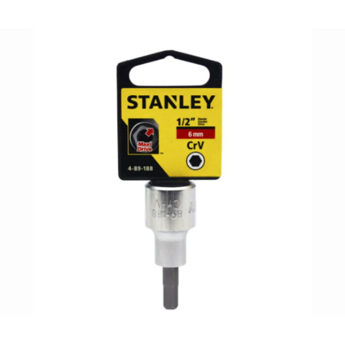 STANLEY HAR7454 1/2" BIT SOCKET HEX 6MM 4-89-188