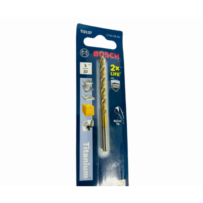 BOSCH HAR1215 TITANIUM COATED DRILL BIT 5/32''