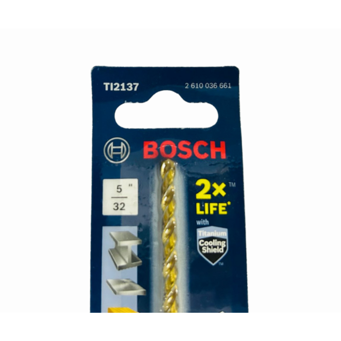 BOSCH HAR1215 TITANIUM COATED DRILL BIT 5/32''
