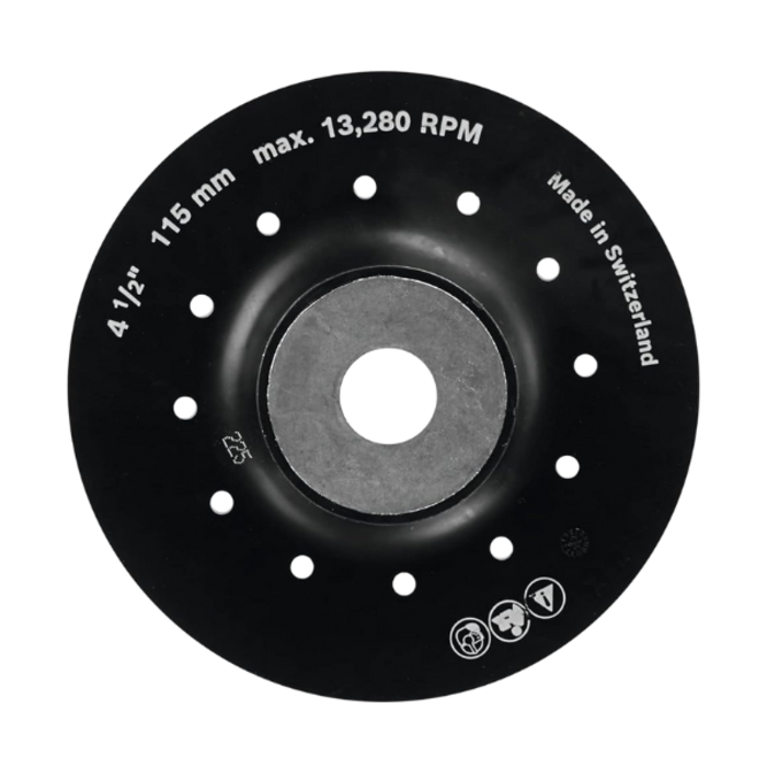 BOSCH HAR1298 BACKING PAD WITH NUT 4 1/2'' #MG0450 13000RPM 5/8''+11 SPINDLE