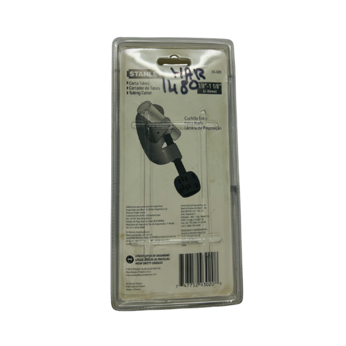 STANLEY HAR1480 CUTTER/TUBE 1/8"-1 1/8" 93-020