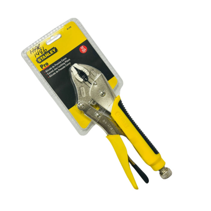 STANLEY HAR1486 CURVED JAW LOCKING PLIERS 10" #951B-84-378