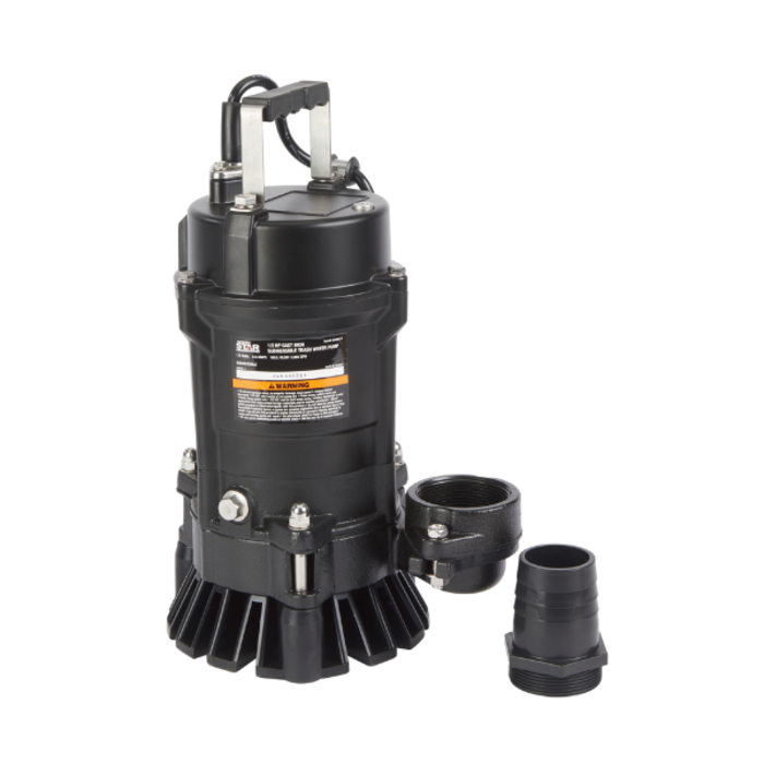 NORTHSTAR IND5933/NORTH STAR CAST IRON SUBMERSIBLE TRASH WATER PUMP 2" 5842611