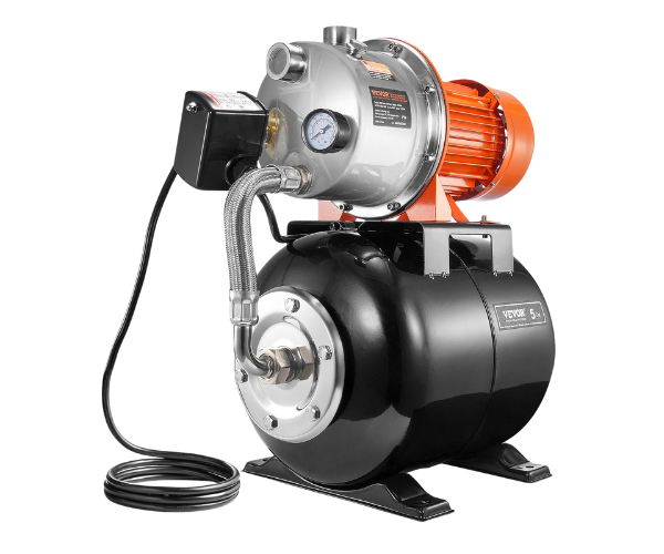 VEVOR IND5930/VEVOR 1.6 HP AUTOMATIC PRESSURE PUMP 1320 GPH NSF