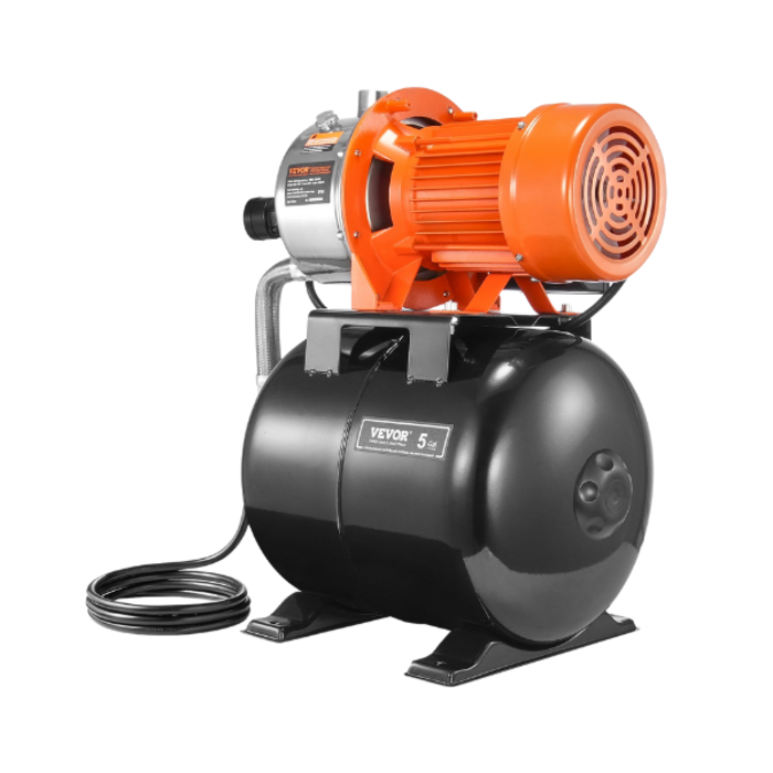 VEVOR IND5930/VEVOR 1.6 HP AUTOMATIC PRESSURE PUMP 1320 GPH NSF