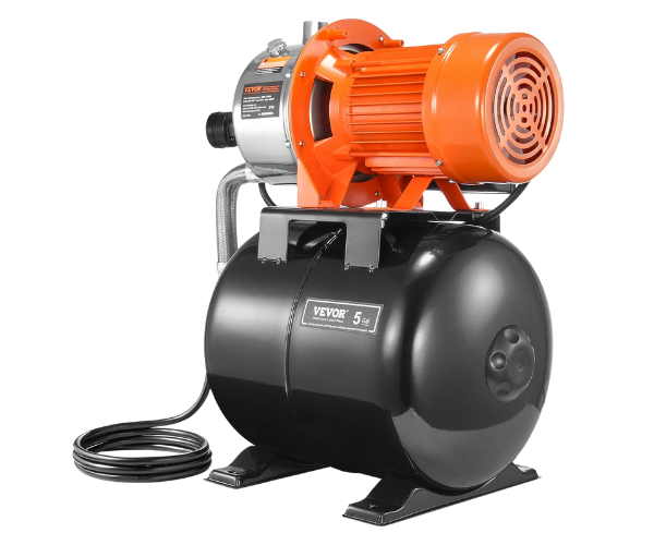 VEVOR IND5930/VEVOR 1.6 HP AUTOMATIC PRESSURE PUMP 1320 GPH NSF