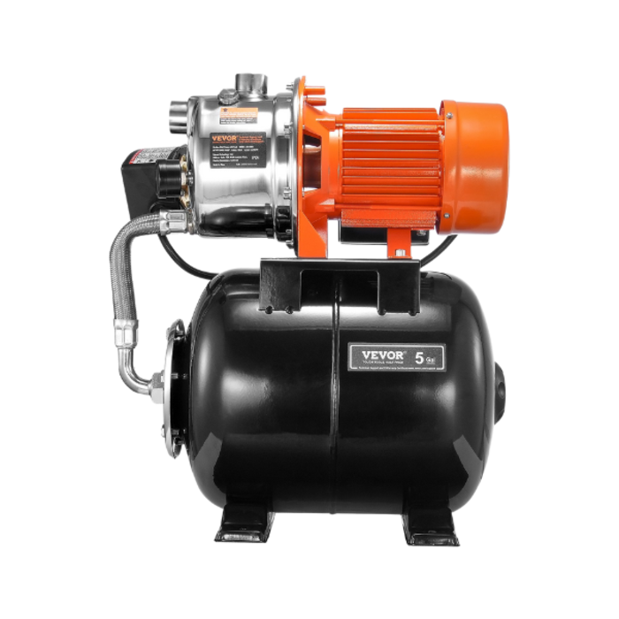 VEVOR IND5930/VEVOR 1.6 HP AUTOMATIC PRESSURE PUMP 1320 GPH NSF