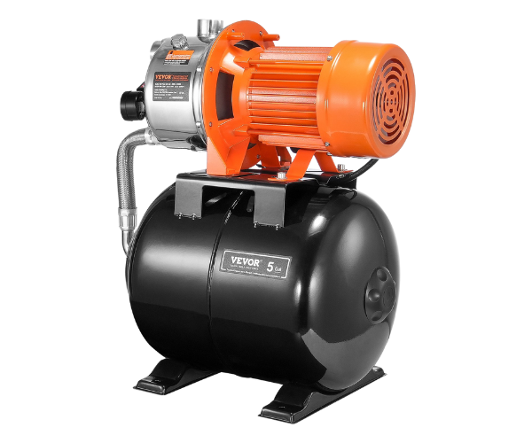 VEVOR IND5930/VEVOR 1.6 HP AUTOMATIC PRESSURE PUMP 1320 GPH NSF