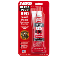ABRO VEH11819 SILICONE/RED 3 OZS 85ML FO