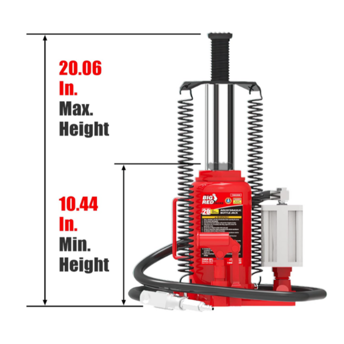 TORIN BIG RED JACKS VEH11743 JACK/HYDRAULIC AIR BOTTLE 20 TON TA92006 BIG RED