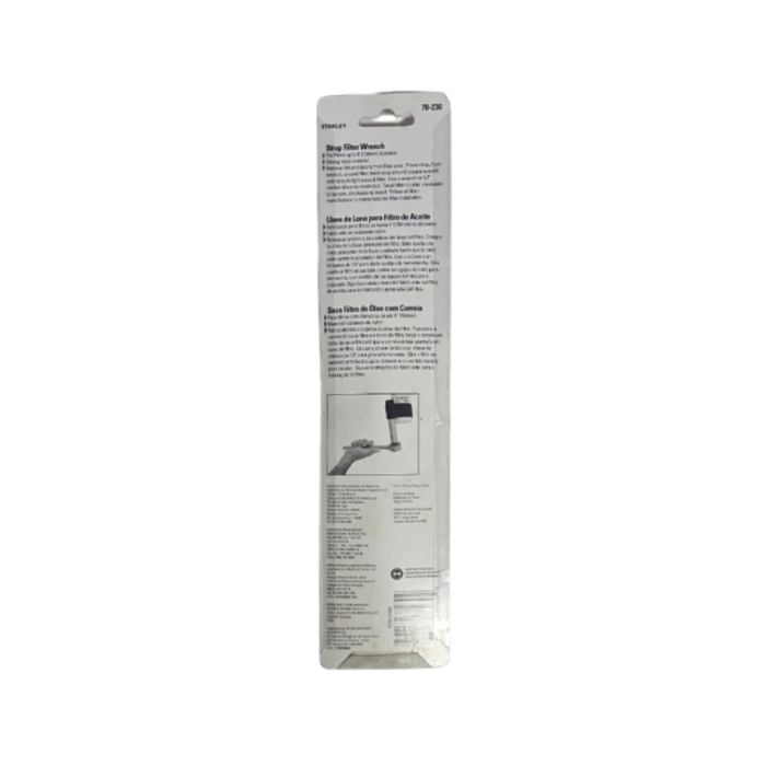 STANLEY VEH12710 WRENCH/STRAP FILTER 951B 78-230