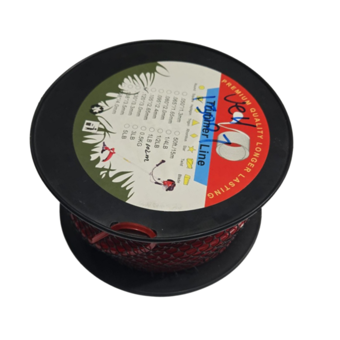 VEH13007 RED/TRIMMER LINE-ROUND 340FT PER ROLL