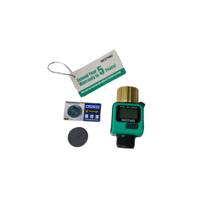 RESTMO HAR9821/RESTMO WATER FLOW METER WITH BRASS INLET METAL THREAD