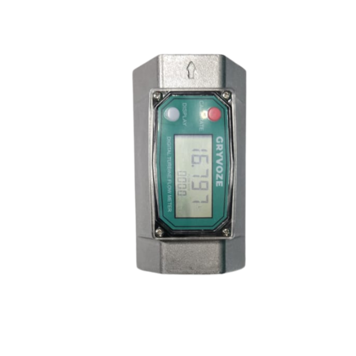 GRYVOZE HAR9822/GRYVOZE 2 INCH DIGITAL TURBINE RESET FLOW METER NPT 15.8-132GPM 6BAR