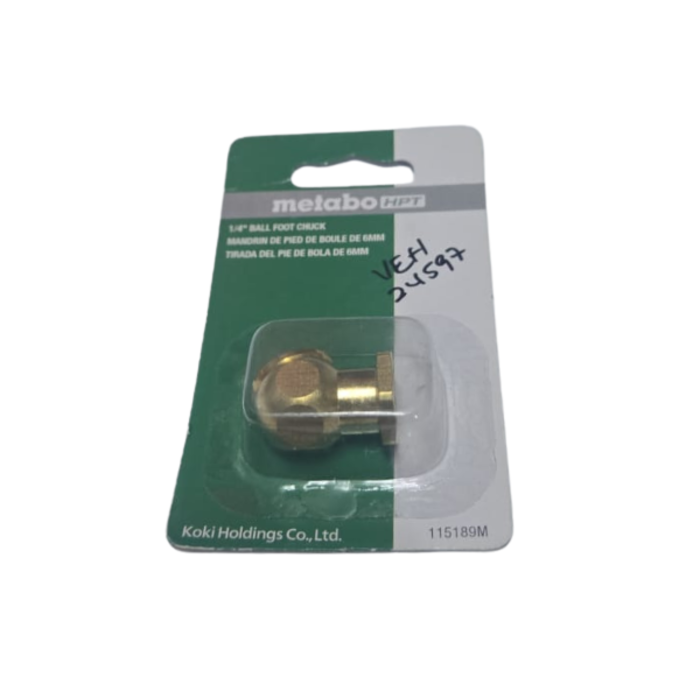METABO VEH24597/METABO HPT BALL FOOT CHUCK, BRASS, 1/4-INCH