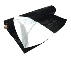 VEH24561/ BLACK&WHITE PLASTIC TRIPLAST SUPER UV 100 % VIRGEM 8MX100M