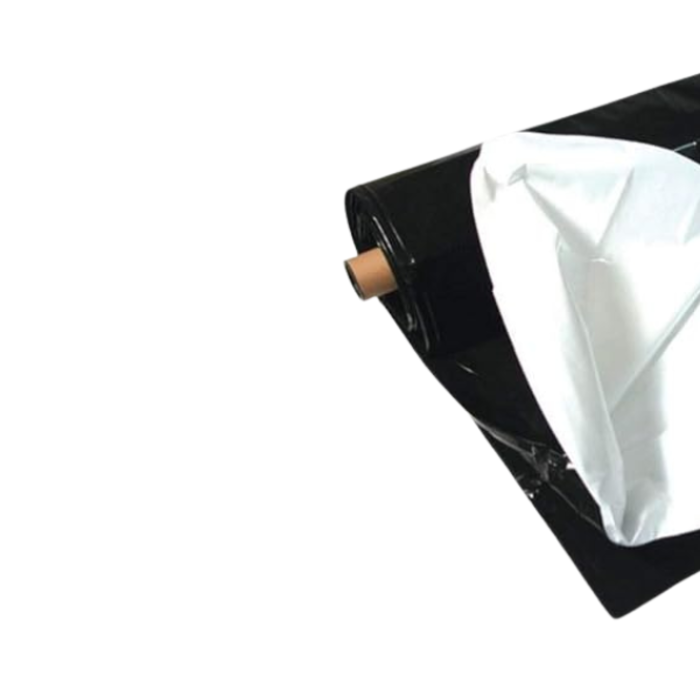 VEH24561/ BLACK&WHITE PLASTIC TRIPLAST SUPER UV 100 % VIRGEM 8MX100M