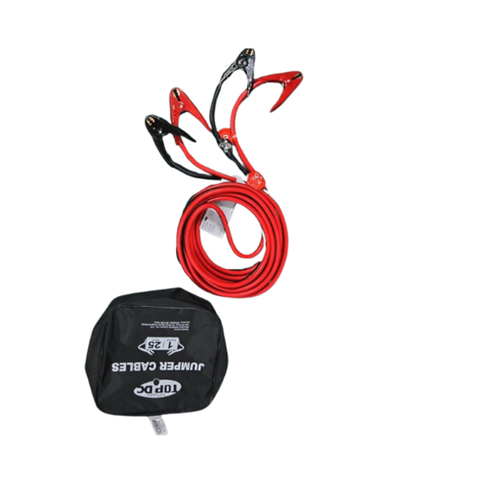 VEH24625/TOPDC 1 GAUGE 25 FEET JUMPER CABLES  FOR CAR, SUV AND TRUCKS BATT