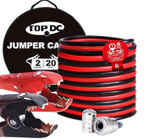 VEH24626/TOPDC 2 GAUGE 20 FEET JUMPER CABLES FOR CAR, SUV AND TRUCKS BATT
