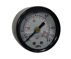 VEH14331 DRY BLACK STEEL PRESSURE GAUGE 1/8''