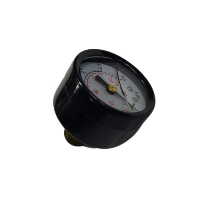 VEH14331 DRY BLACK STEEL PRESSURE GAUGE 1/8''