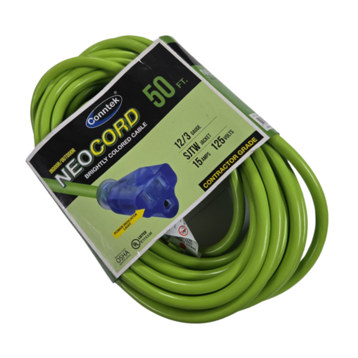 PRIME ELE8962 CORD/EXTENSION 50FT 12/3GUAGE  EC-5012 15 AMPS