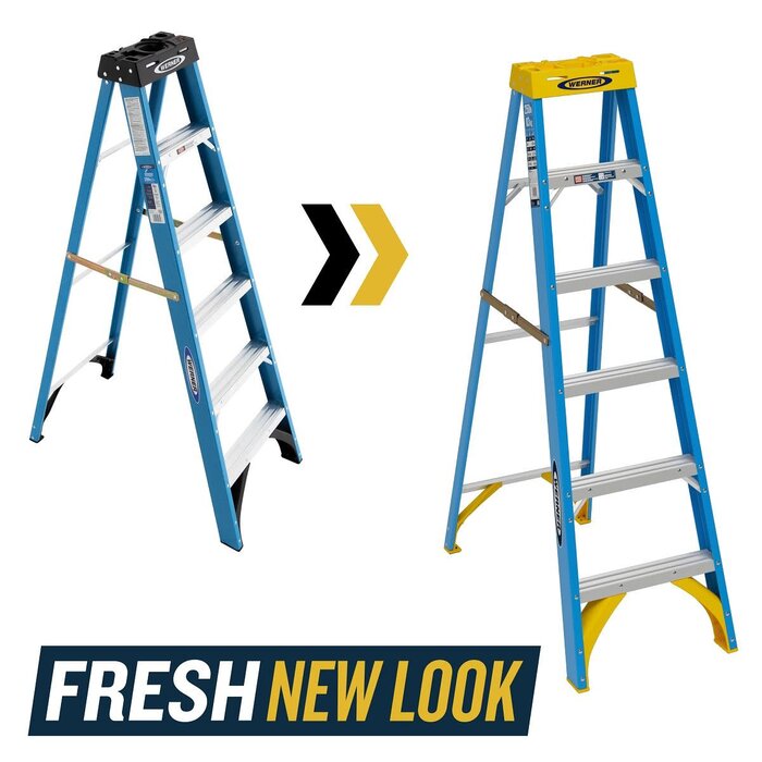 WERNER HAR9233 WERNER 6' FIBERGLASS LADDER FS1O6