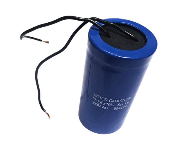 VEH24501/COMPRESSOR MOTOR ROUND 2 WIRE CAPACITOR CD60 250UF/300V