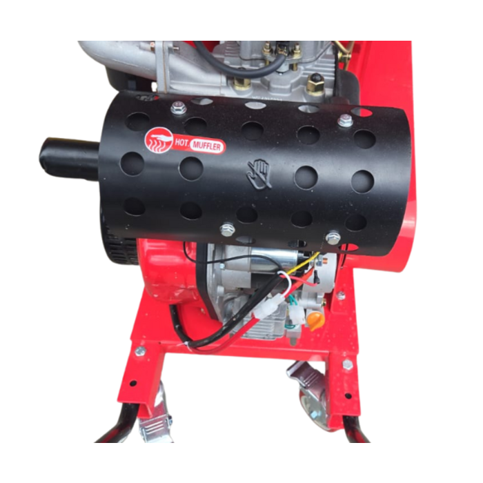 IND5966/COCONUT SHELL SHREDDER WITH DIESEL ENGINE 192F(E) 12HP 8.2KW 3600RPM