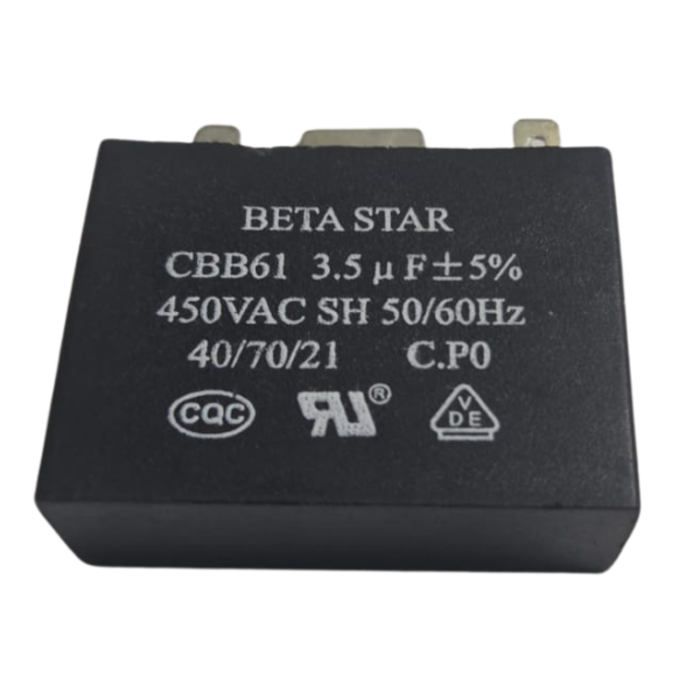 BETA STAR VEH15218 CAPACITOR 3.5 UF 450V 50HZ