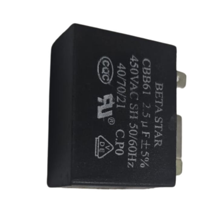 BETA STAR VEH15242 CAPACITOR 2.5 UF 450V 50HZ