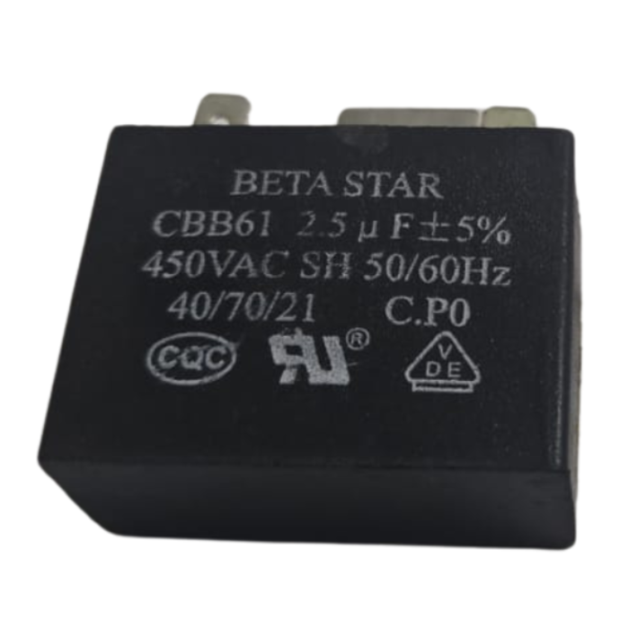 BETA STAR VEH15242 CAPACITOR 2.5 UF 450V 50HZ