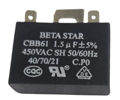 BETA STAR VEH15250 CAPACITOR 1.5UF 450V 50HZ