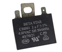 BETA STAR VEH15247 CAPACITOR 2UF 450V 50/60HZ