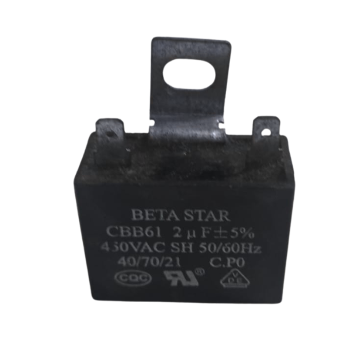 BETA STAR VEH15247 CAPACITOR 2UF 450V 50/60HZ